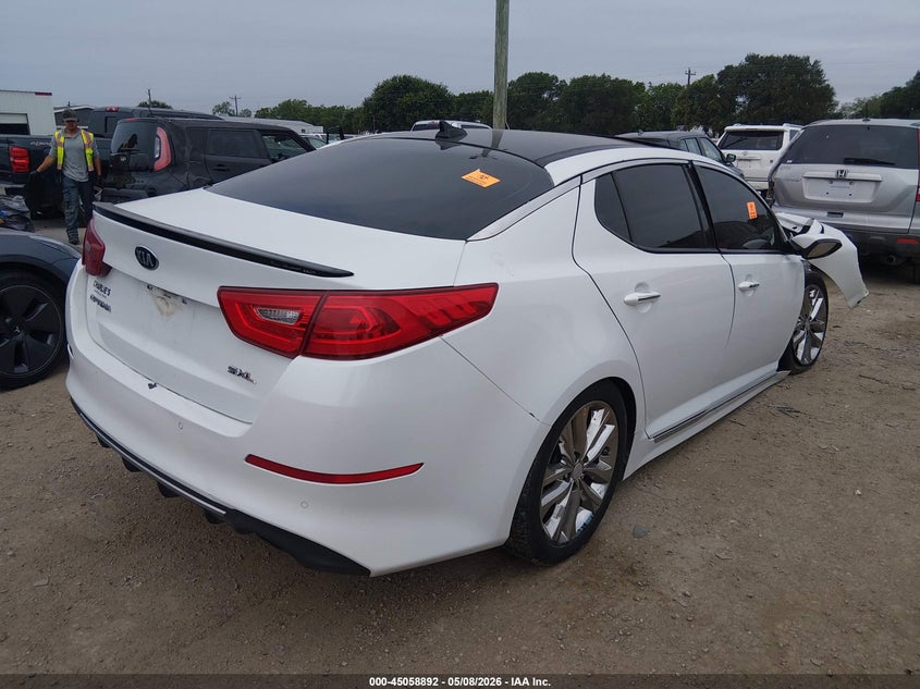 2015 Kia Optima VIN 5XXGR4A69FG517335 IAAI salvage auction — FRONT END, Salvage (Texas), sold $175 on 2026-07-07 (photo 4)