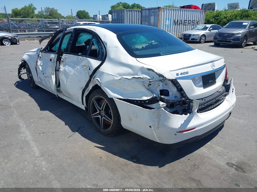 2018 Mercedes-benz E-klasse VIN WDDZF6GBXJA475348 IAAI salvage auction — FRONT & REAR, Salvage (Idaho), sold $5,350 on 2026-08-03 (photo 3)
