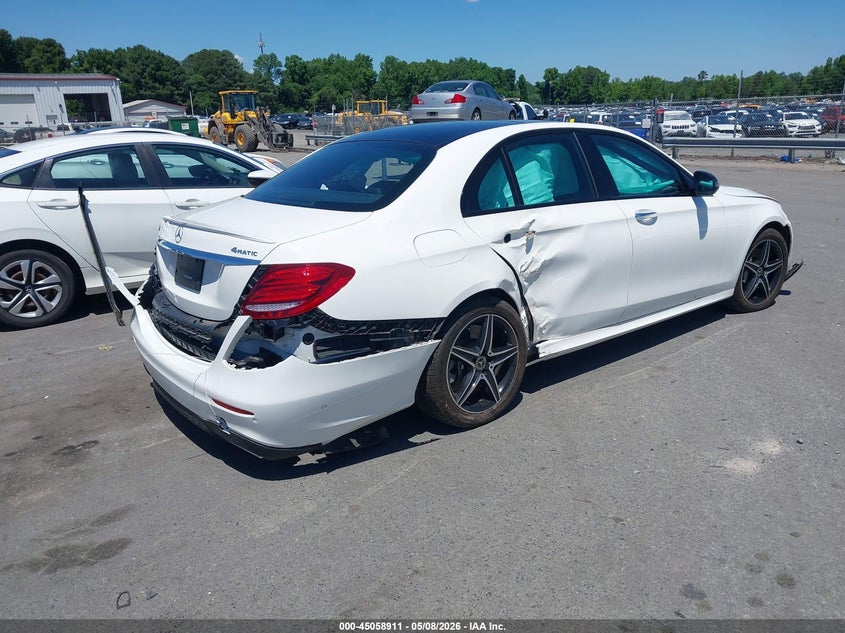 2018 Mercedes-benz E-klasse VIN WDDZF6GBXJA475348 IAAI salvage auction — FRONT & REAR, Salvage (Idaho), sold $5,350 on 2026-08-03 (photo 4)