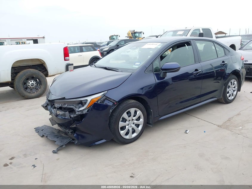 2025 Toyota Corolla VIN JTDBCMFE4S3102641 IAAI salvage auction — FRONT END, Original (Texas), sold $5,700 on 2026-07-11 (photo 2)