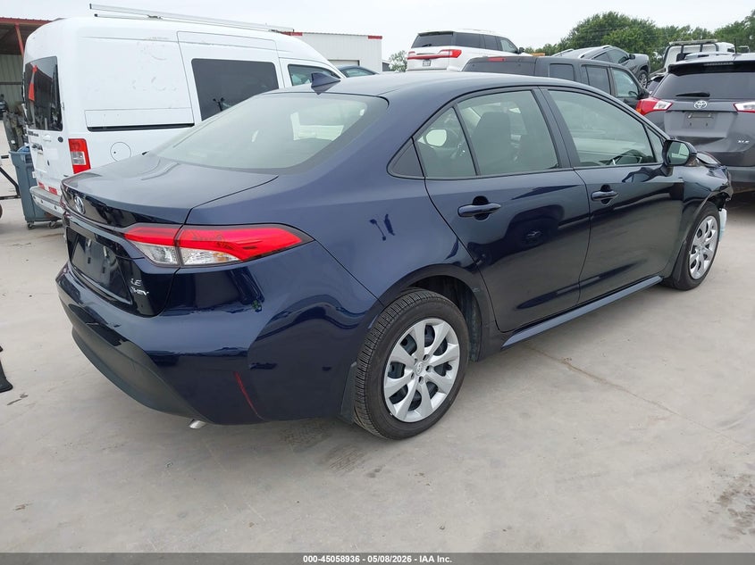2025 Toyota Corolla VIN JTDBCMFE4S3102641 IAAI salvage auction — FRONT END, Original (Texas), sold $5,700 on 2026-07-11 (photo 4)