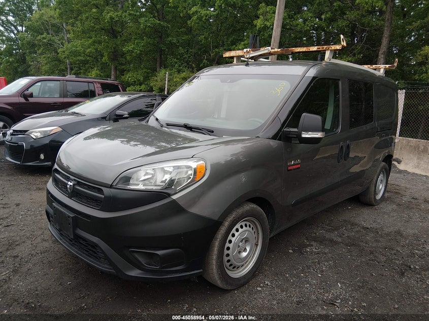 2018 Ram Promaster city VIN ZFBERFAB9J6K73986 IAAI salvage auction — REAR END, Wait Title, sold $3,100 on 2026-08-12 (photo 2)