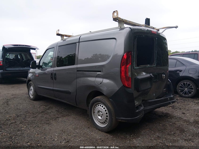 2018 Ram Promaster city VIN ZFBERFAB9J6K73986 IAAI salvage auction — REAR END, Wait Title, sold $3,100 on 2026-08-12 (photo 3)