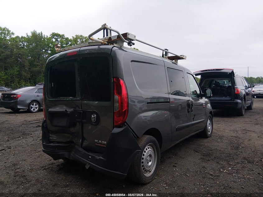 2018 Ram Promaster city VIN ZFBERFAB9J6K73986 IAAI salvage auction — REAR END, Wait Title, sold $3,100 on 2026-08-12 (photo 4)