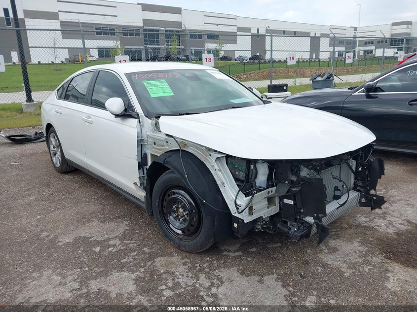 2025 Honda Accord VIN 1HGCY1F27SA024024 IAAI salvage auction — FRONT END, Original (Texas), sold $9,200 on 2026-07-09 (photo 1)