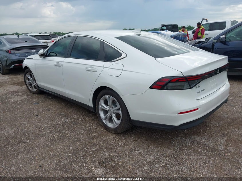 2025 Honda Accord VIN 1HGCY1F27SA024024 IAAI salvage auction — FRONT END, Original (Texas), sold $9,200 on 2026-07-09 (photo 3)