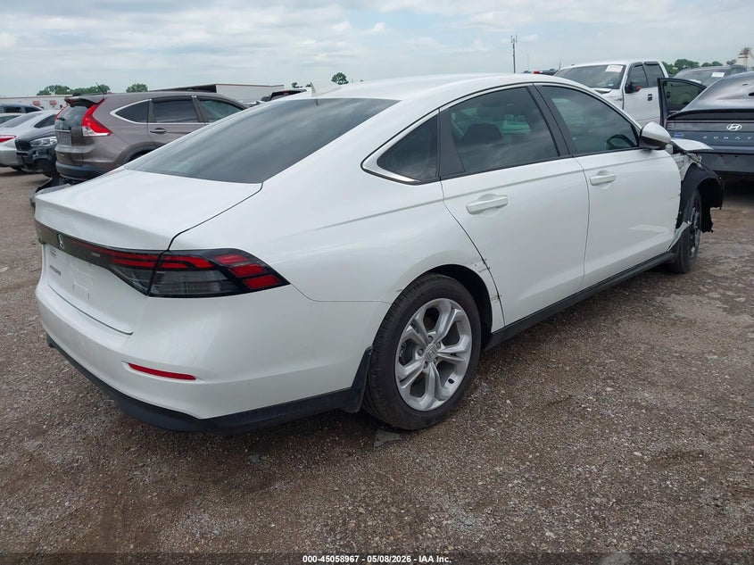 2025 Honda Accord VIN 1HGCY1F27SA024024 IAAI salvage auction — FRONT END, Original (Texas), sold $9,200 on 2026-07-09 (photo 4)
