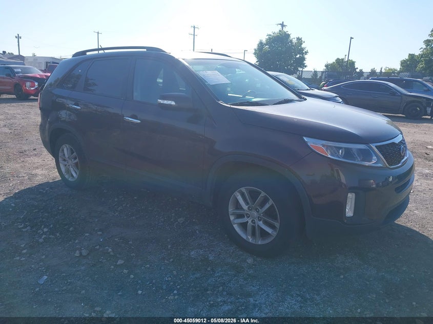 2014 Kia Sorento VIN 5XYKT3A61EG455655 IAAI salvage auction — REAR END, Salvage (Pennsylvania), sold $775 on 2026-07-31 (photo 1)