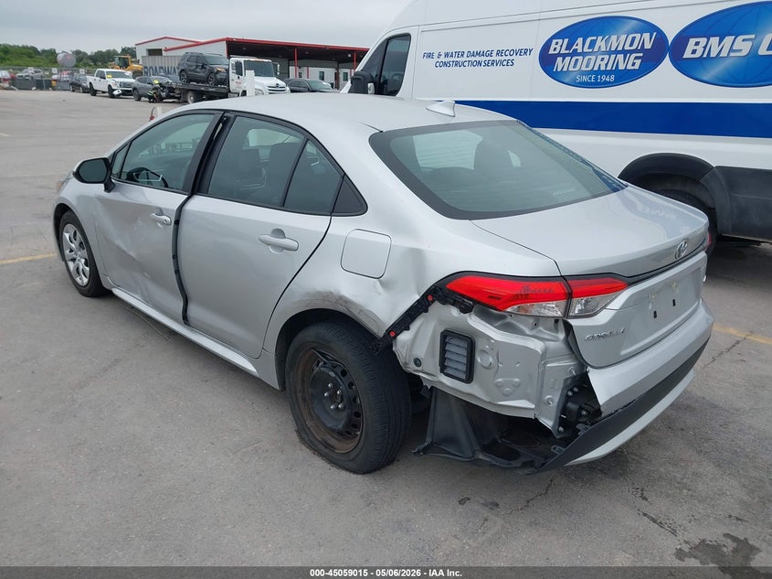 2022 Toyota Corolla VIN 5YFEPMAE2NP313826 IAAI salvage auction — SIDE, Original (Texas), sold $6,300 on 2026-07-11 (photo 3)