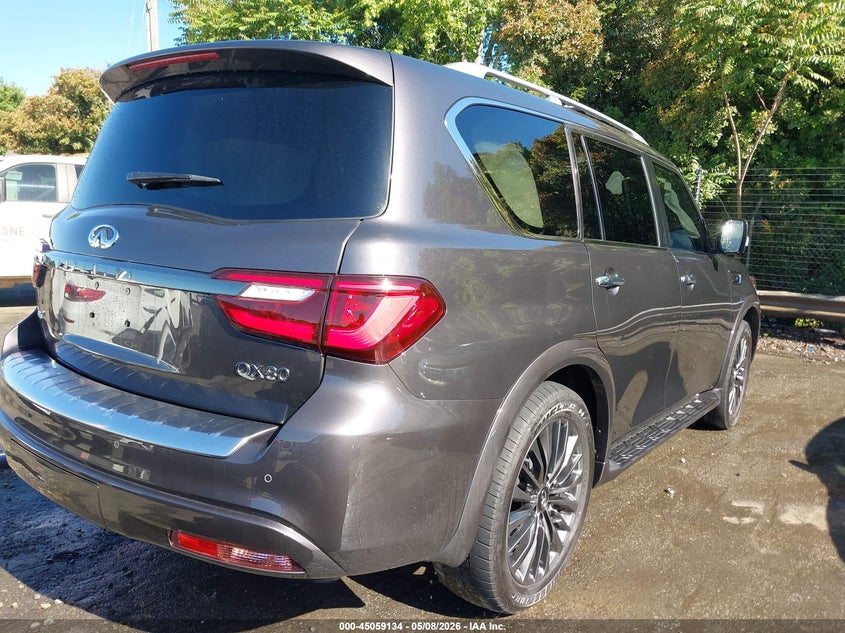 2024 Infiniti Qx80 VIN JN8AZ2BEXR9327226 IAAI salvage auction — LEFT FRONT, Salvage (North Carolina), sold $19,100 on 2026-07-30 (photo 4)