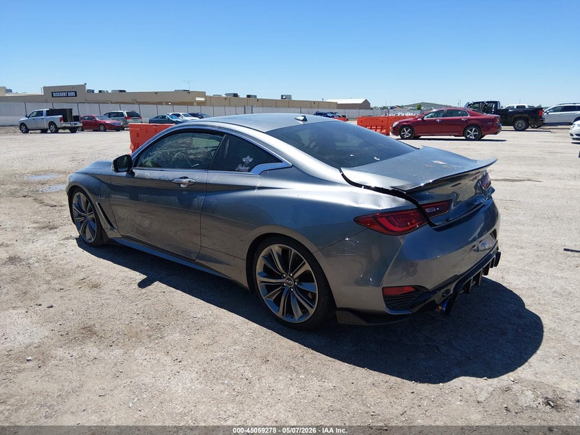 2019 Infiniti Q60 VIN JN1FV7ELXKM440989 IAAI salvage auction — FRONT & REAR, Salvage (Kansas), sold $4,150 on 2026-07-24 (photo 3)