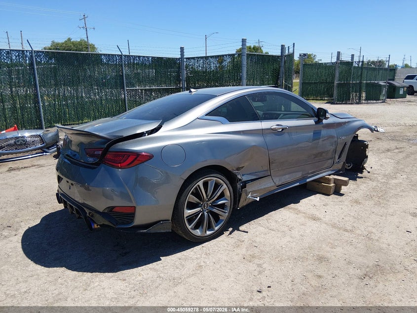 2019 Infiniti Q60 VIN JN1FV7ELXKM440989 IAAI salvage auction — FRONT & REAR, Salvage (Kansas), sold $4,150 on 2026-07-24 (photo 4)