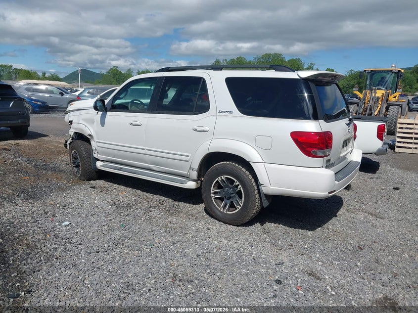 2007 Toyota Sequoia VIN 5TDBT48A07S284175 IAAI salvage auction — LEFT SIDE, Salvage (North Carolina), sold $1,700 on 2026-07-24 (photo 3)