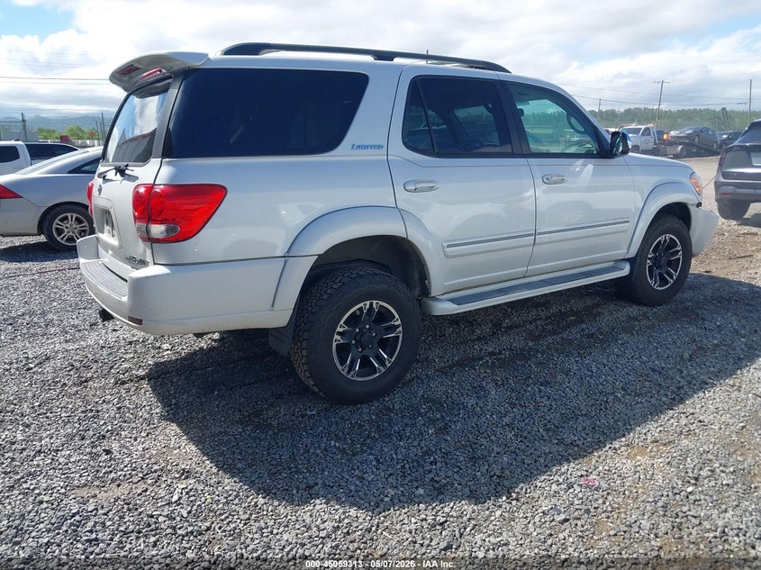2007 Toyota Sequoia VIN 5TDBT48A07S284175 IAAI salvage auction — LEFT SIDE, Salvage (North Carolina), sold $1,700 on 2026-07-24 (photo 4)