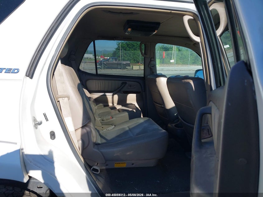 2007 Toyota Sequoia VIN 5TDBT48A07S284175 IAAI salvage auction — LEFT SIDE, Salvage (North Carolina), sold $1,700 on 2026-07-24 (photo 8)