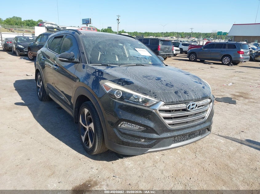 2016 Hyundai Tucson VIN KM8J33A23GU255088 IAAI salvage auction — LEFT REAR, Clear (Oklahoma), sold $1,825 on 2026-07-22 (photo 1)