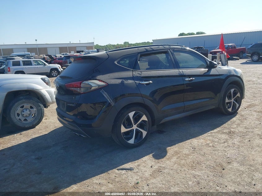 2016 Hyundai Tucson VIN KM8J33A23GU255088 IAAI salvage auction — LEFT REAR, Clear (Oklahoma), sold $1,825 on 2026-07-22 (photo 4)