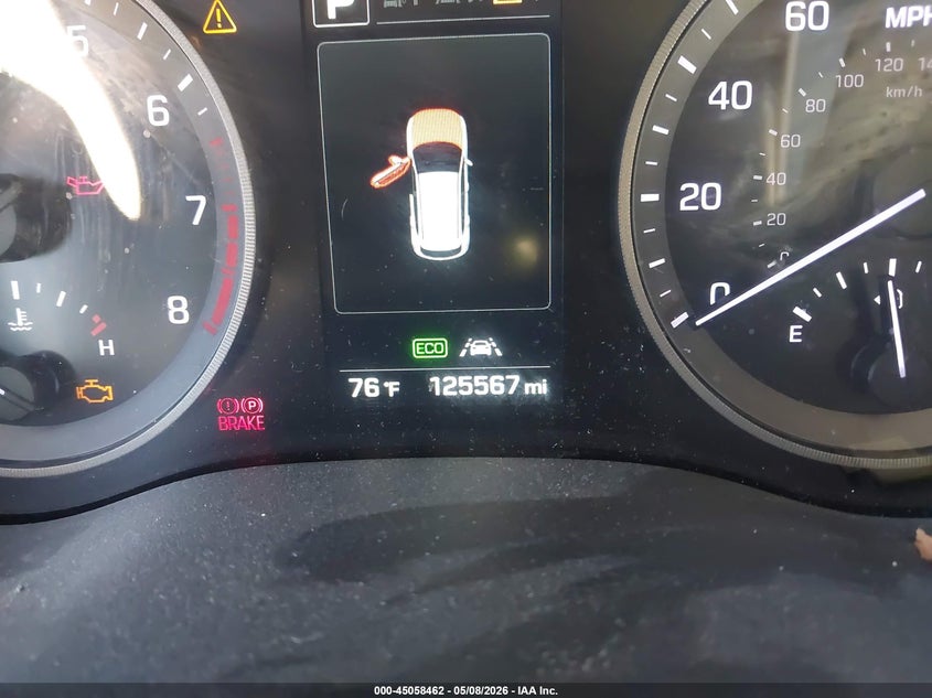 2016 Hyundai Tucson VIN KM8J33A23GU255088 IAAI salvage auction — LEFT REAR, Clear (Oklahoma), sold $1,825 on 2026-07-22 (photo 7)