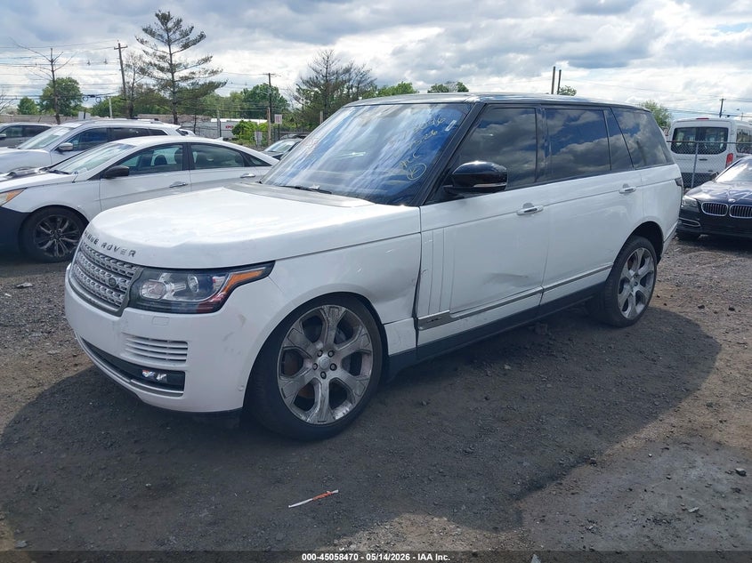 2017 Land rover RANGE ROVER VIN SALGS5FE1HA367707 IAAI salvage auction — LEFT FRONT, Salvage (New Jersey), sold $5,100 on 2026-07-29 (photo 2)