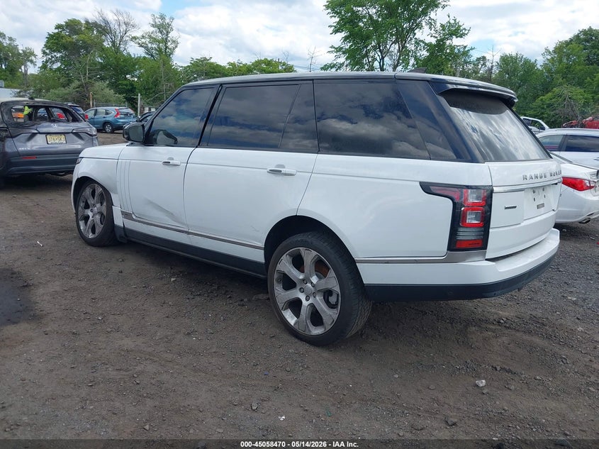 2017 Land rover RANGE ROVER VIN SALGS5FE1HA367707 IAAI salvage auction — LEFT FRONT, Salvage (New Jersey), sold $5,100 on 2026-07-29 (photo 3)