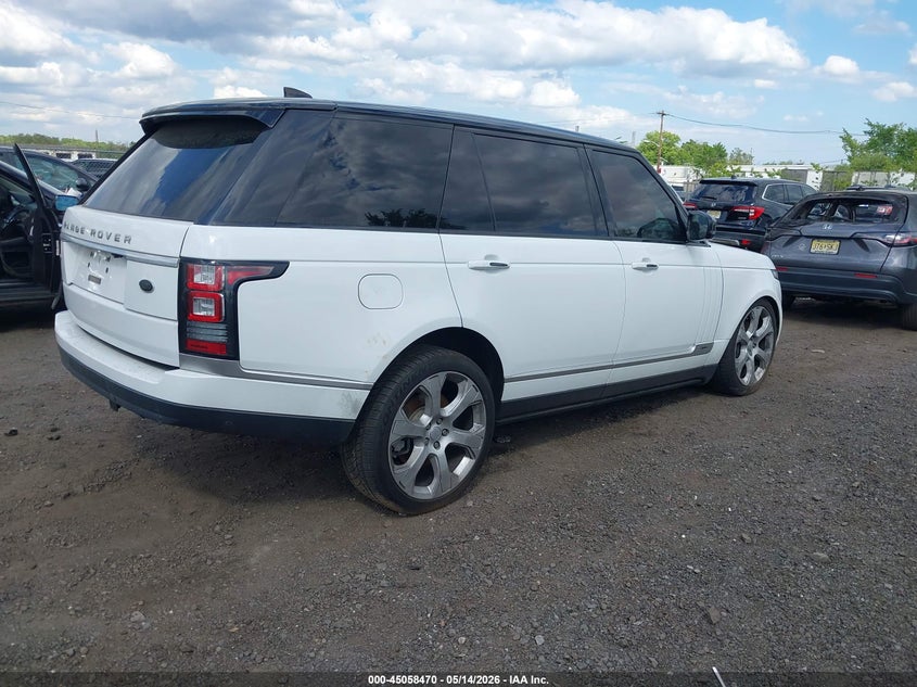 2017 Land rover RANGE ROVER VIN SALGS5FE1HA367707 IAAI salvage auction — LEFT FRONT, Salvage (New Jersey), sold $5,100 on 2026-07-29 (photo 4)