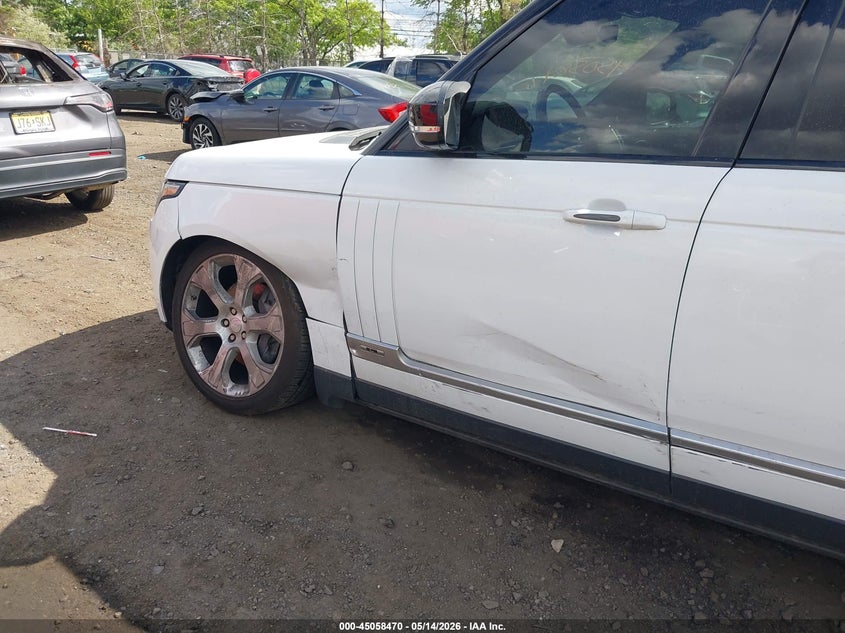 2017 Land rover RANGE ROVER VIN SALGS5FE1HA367707 IAAI salvage auction — LEFT FRONT, Salvage (New Jersey), sold $5,100 on 2026-07-29 (photo 6)