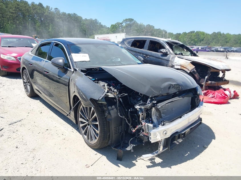 2026 Audi A6 VIN WAU35CFNXTN016309 IAAI salvage auction — FRONT END, Certificate Of Destruction (Florida), sold $24,050 on 2026-07-20 (photo 1)