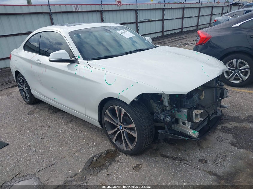 2017 BMW 2er VIN WBA2F9C56HV664477 IAAI salvage auction — FRONT END, Original (Texas), sold $3,150 on 2026-08-05 (photo 1)