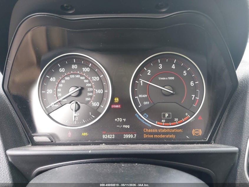 2017 BMW 2er VIN WBA2F9C56HV664477 IAAI salvage auction — FRONT END, Original (Texas), sold $3,150 on 2026-08-05 (photo 7)