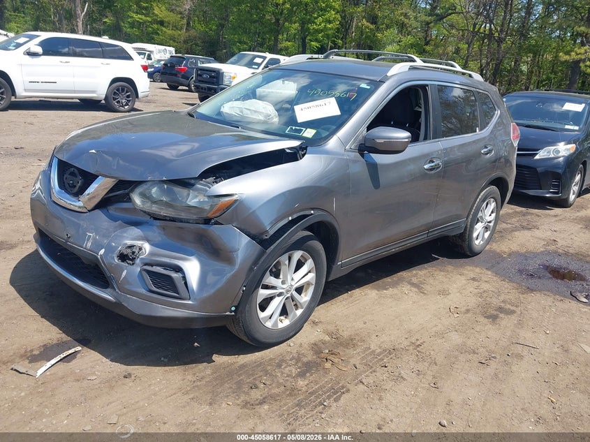 2015 Nissan Rogue VIN KNMAT2MV7FP505546 IAAI salvage auction — NORMAL WEAR, Clear (New York), sold $425 on 2026-07-21 (photo 2)