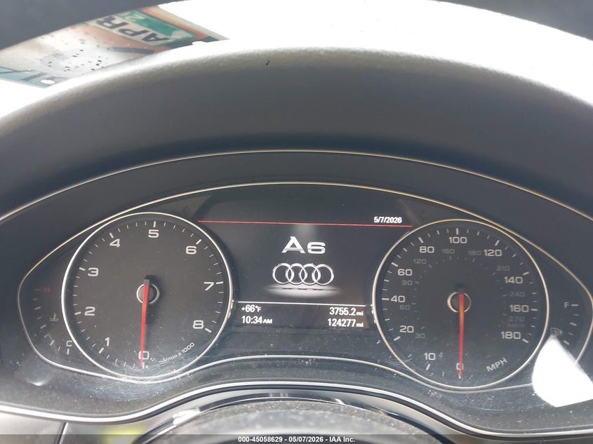 2014 Audi A6 VIN WAUGFAFCXEN041814 IAAI salvage auction — FRONT END, Salvage (Georgia), sold $25 on 2026-07-29 (photo 7)