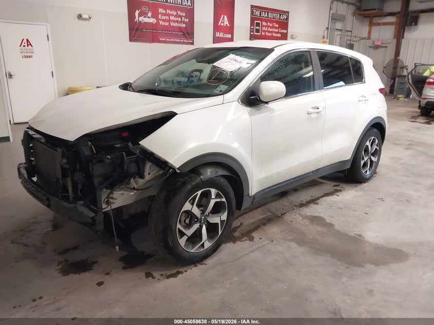 2021 Kia Sportage VIN KNDPMCAC9M7914578 IAAI salvage auction — FRONT END, Salvage (Louisiana), sold $2,250 on 2026-07-06 (photo 2)