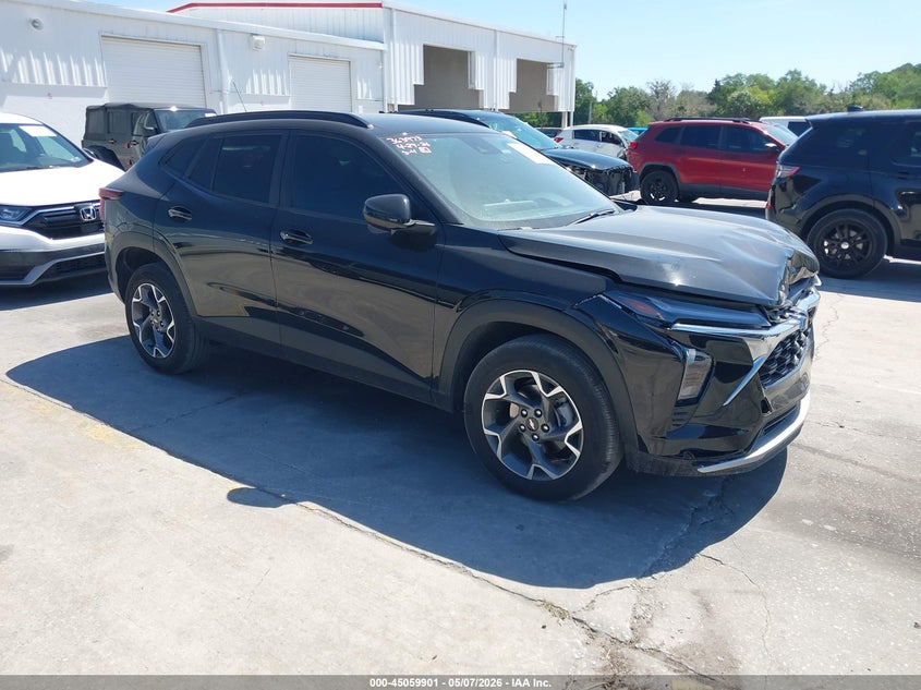 2025 Chevrolet Trax VIN KL77LHEP1SC308870 IAAI salvage auction — FRONT END, Salvage Title, sold $5,900 on 2026-07-12 (photo 1)