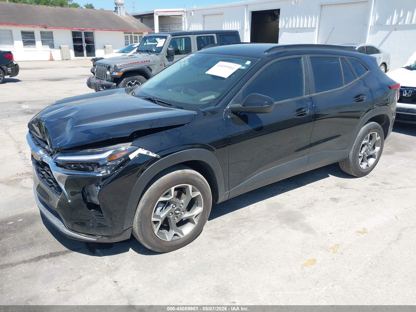 2025 Chevrolet Trax VIN KL77LHEP1SC308870 IAAI salvage auction — FRONT END, Salvage Title, sold $5,900 on 2026-07-12 (photo 2)
