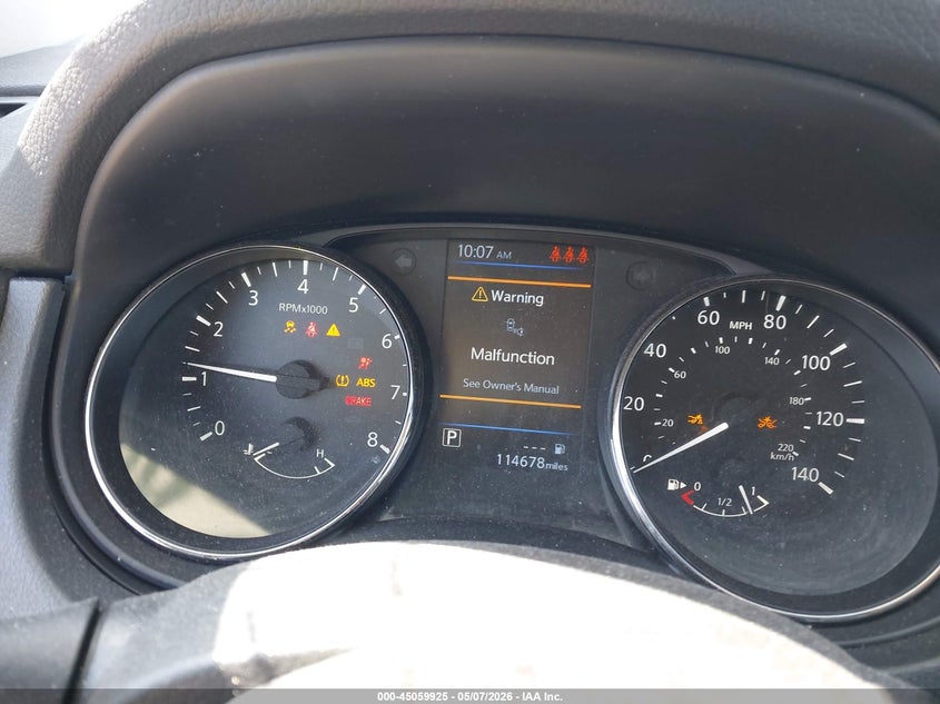 2020 Nissan Rogue VIN JN1BJ1CW5LW648613 IAAI salvage auction — FRONT END, Salvage (Indiana), sold $1,000 on 2026-07-21 (photo 7)