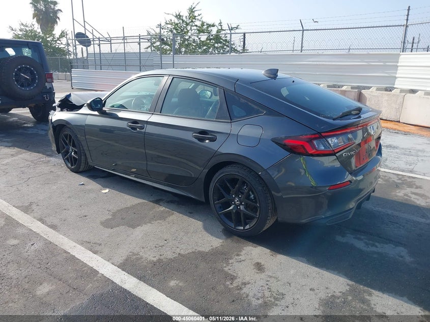2025 Honda Civic VIN 19XFL2H87SE026810 IAAI salvage auction — FRONT & REAR, Salvage (California), sold $7,100 on 2026-07-19 (photo 3)