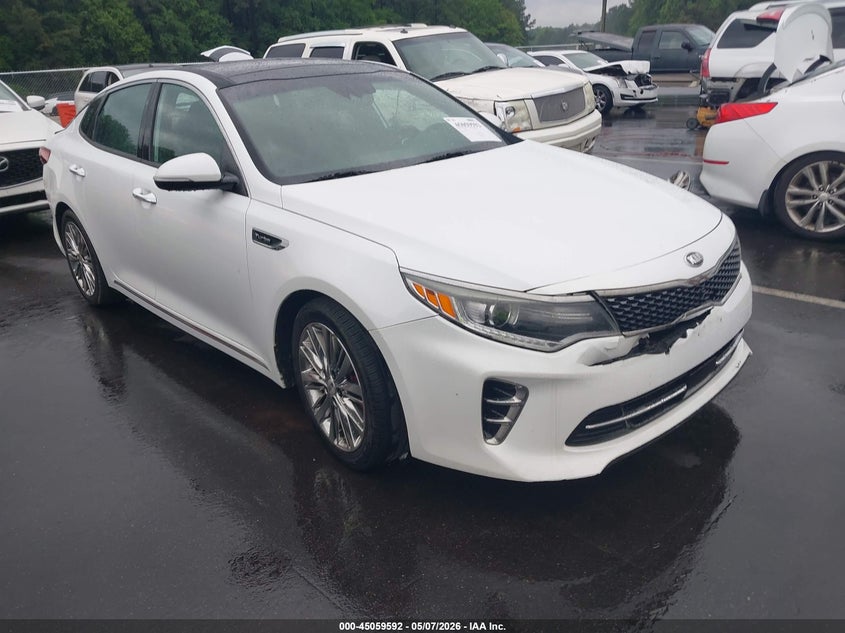 2016 Kia Optima VIN 5XXGV4L21GG111900 IAAI salvage auction — FRONT END, Salvage (North Carolina), sold $2,300 on 2026-07-15 (photo 1)