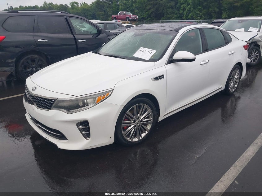 2016 Kia Optima VIN 5XXGV4L21GG111900 IAAI salvage auction — FRONT END, Salvage (North Carolina), sold $2,300 on 2026-07-15 (photo 2)