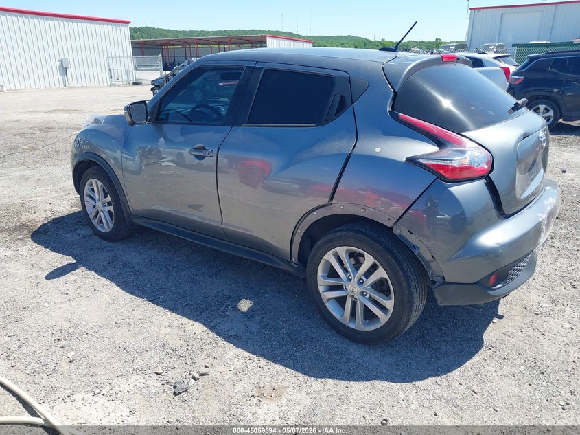 2016 Nissan Juke VIN JN8AF5MR8GT601100 IAAI salvage auction — REAR END, Clear (Oklahoma), sold $600 on 2026-07-14 (photo 3)