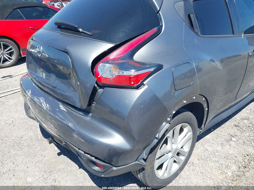 2016 Nissan Juke VIN JN8AF5MR8GT601100 IAAI salvage auction — REAR END, Clear (Oklahoma), sold $600 on 2026-07-14 (photo 6)