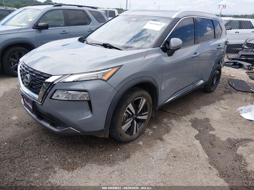 2022 Nissan Rogue VIN 5N1BT3CA5NC698659 IAAI salvage auction — LEFT REAR, Clear (Oklahoma), sold $8,400 on 2026-07-28 (photo 2)