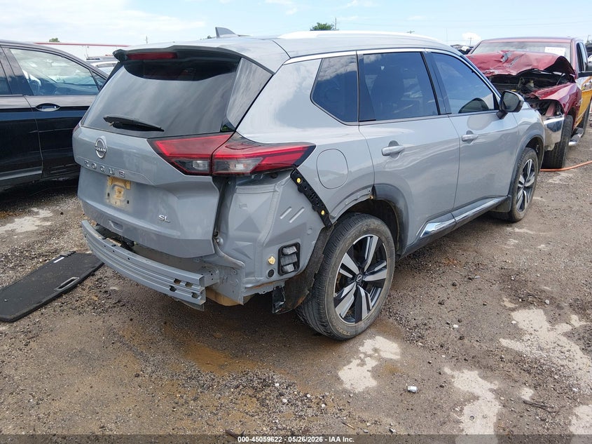 2022 Nissan Rogue VIN 5N1BT3CA5NC698659 IAAI salvage auction — LEFT REAR, Clear (Oklahoma), sold $8,400 on 2026-07-28 (photo 4)