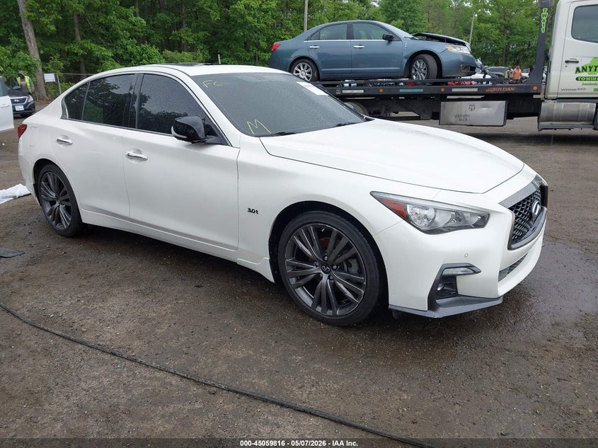 2020 Infiniti Q50 VIN JN1EV7AR9LM256019 IAAI salvage auction — THEFT, Salvage - 75% Or Less (Maryland), sold $8,800 on 2026-07-16 (photo 1)