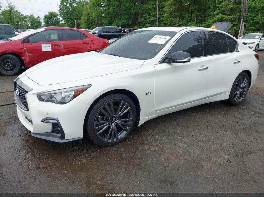 2020 Infiniti Q50 VIN JN1EV7AR9LM256019 IAAI salvage auction — THEFT, Salvage - 75% Or Less (Maryland), sold $8,800 on 2026-07-16 (photo 2)