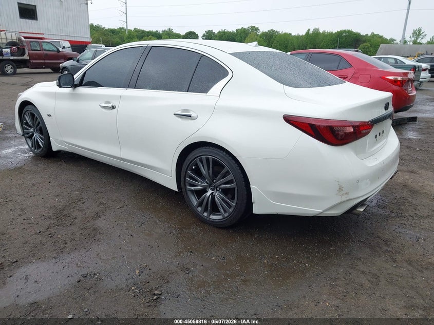 2020 Infiniti Q50 VIN JN1EV7AR9LM256019 IAAI salvage auction — THEFT, Salvage - 75% Or Less (Maryland), sold $8,800 on 2026-07-16 (photo 3)