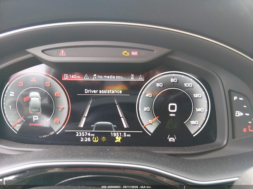 2023 Audi Q7 VIN WA1LXBF7XPD012985 IAAI salvage auction — FRONT END, Rebuildable (Florida), sold $18,700 on 2026-07-30 (photo 7)