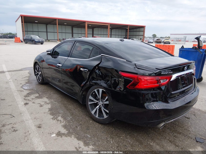 2018 Nissan Maxima VIN 1N4AA6AP1JC402115 IAAI salvage auction — LEFT REAR, Salvage (Illinois), sold $2,800 on 2026-07-18 (photo 3)