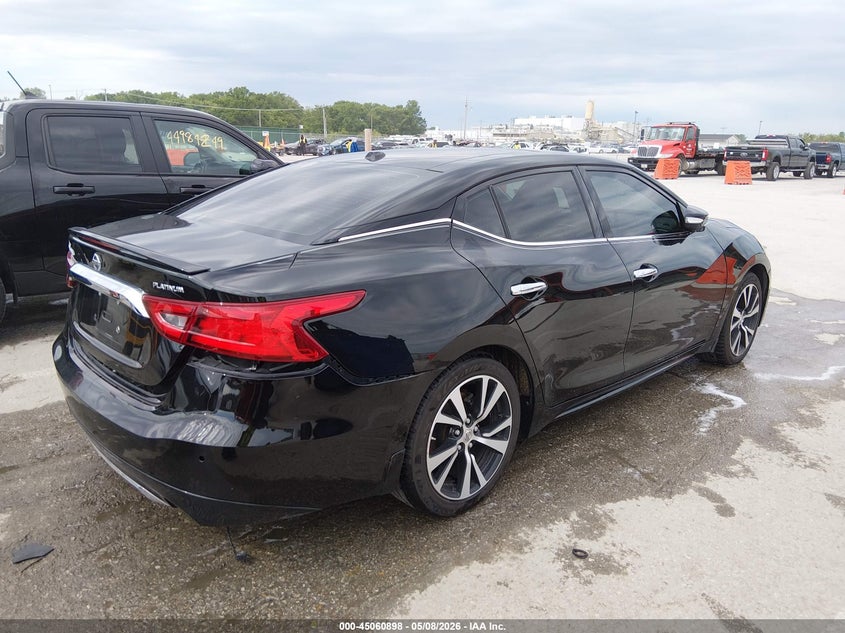 2018 Nissan Maxima VIN 1N4AA6AP1JC402115 IAAI salvage auction — LEFT REAR, Salvage (Illinois), sold $2,800 on 2026-07-18 (photo 4)