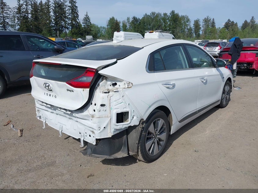 2019 Hyundai Ioniq VIN KMHC75LD8KU174748 IAAI salvage auction — REAR END, Bill Of Sale (Washington), sold $5,100 on 2026-07-15 (photo 4)