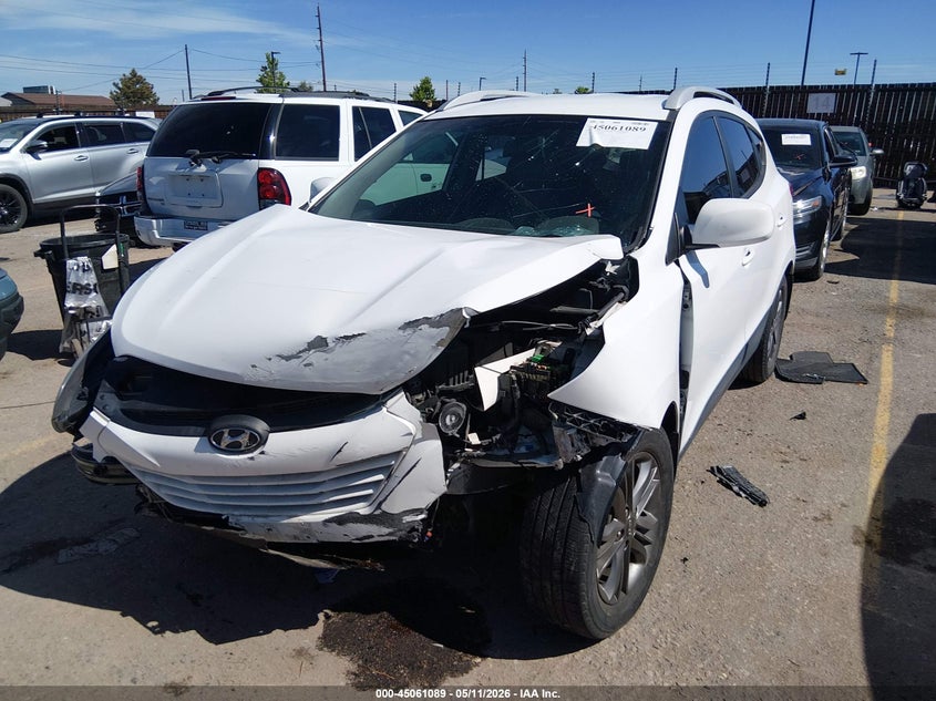2014 Hyundai Tucson VIN KM8JUCAG1EU802476 IAAI salvage auction — FRONT END, Salvage (Colorado), sold $425 on 2026-07-28 (photo 2)